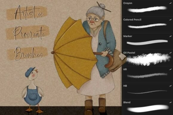 Download Procreate Artistic Brushes and Textured - Artistic brushes Collection