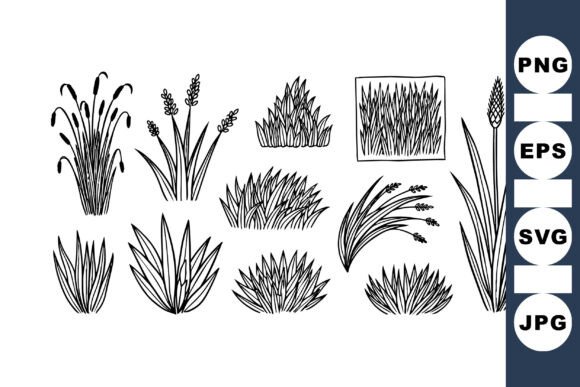Download Hand Drawn Grass Vector Set - Hand drawn Collection