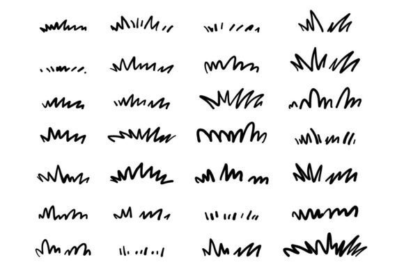 Download Grass Doodle Set Hand Drawn Line Art SVG - Hand drawn Collection