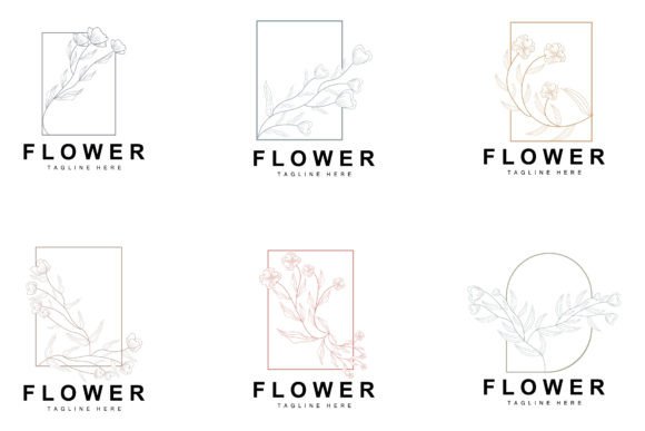 Download Floral Logo, Leaves and Flowers Botanica - Premium Resources
