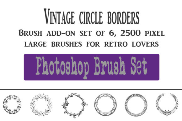 Download Photoshop Brush Set Vintage Frame Border - Frame Collection