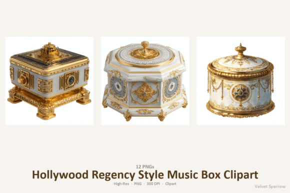 Download Hollywood Regency Style Music Box Clipar - Premium Resources